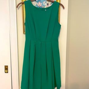 Esley A-Line Dress- Emerald Green